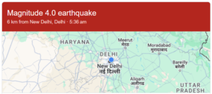 Earthquake Today In delhi